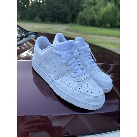 Nike Court Vision Low Next Nature Triple White - Picture 1 of 9